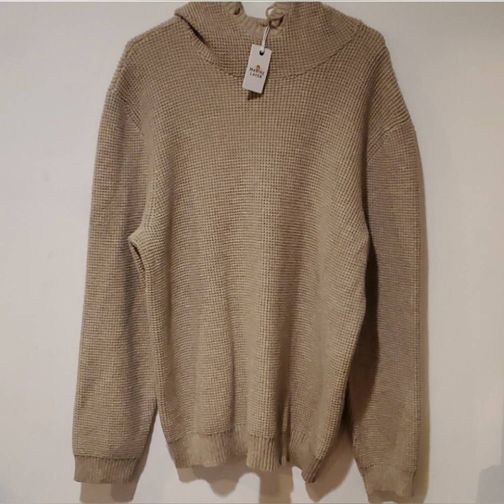 Marine layer moore cowlneck hooded sweater
